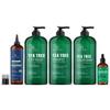 Botanic Hearth Tea Tree Wash 16ox with Rosemary Mint 2 oz with Tea Tree Shampoo Conditioner 32 oz and Rosemary Oil Combo Set view 1