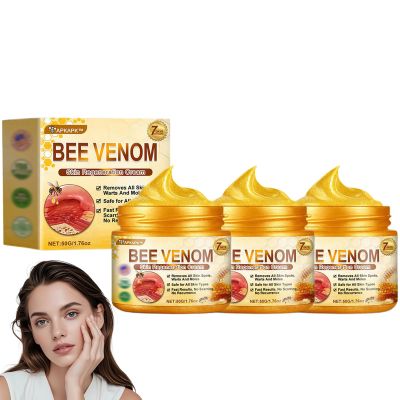APKAPK Bee Venom Skin Restoration Cream, Advanced Firming & Wrinkle-Reducing cream, Professional Bee Venom Skin Treatment Cream, Natural Serum Suitable for All Skin Types (3 Bottle)
