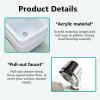 AYHARYLH Pedicure Foot Spa,Acrylic spa Footbath, Nail Salon Pedicure, Massage Pedicure Bowl Salon,for Soaking Feet Foot Bath Basin view 3