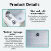 AYHARYLH Pedicure Foot Spa,Acrylic spa Footbath, Nail Salon Pedicure, Massage Pedicure Bowl Salon,for Soaking Feet Foot Bath Basin view 4