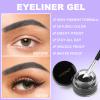 LAVONE Eyeliner Set - Waterproof Makeup Kit with Liquid Eye Liner Pencil, Gel Eyeliner and Angled Eye Liner Brush, Waterproof, Smudge Resistant, Long Lasting Formula - Black view 3