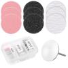 60 Pcs Pedicure Drill Bits, Sanding Paper Discs Foot File Replacement Pads 25mm Sandpaper Nail Pedicure Set for Nails Drill Files, Callus Remover(#80#150#240 Grit) view 1
