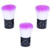 BATHVEVE 3pcs Portable Nail Art Cleaning Brush Soft Bristles Lovely Mushroom Design for Salon and Home Use for and Manicure Color view 1
