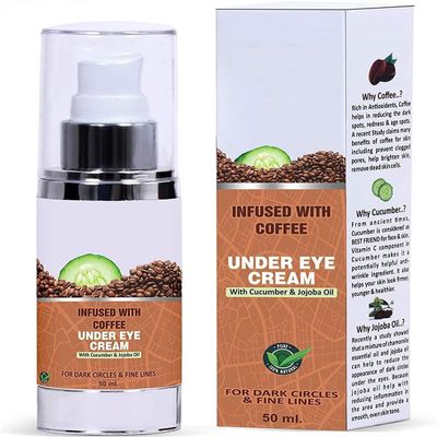 DK Under Eye Cream Gel for Dark Circles, Puffiness, Fine Lines, Wrinkles and Bags- 50ml | Anti Ageing | Even Skin Tone |