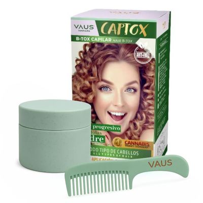 VAUS CAPTOX | Deep Reconstruction Hair Treatment with EU Patented Stem Cell Technology | Professional Hair B-tox Effect & Frizz Control | Vegan & Biodegradable | For All Hair Types
