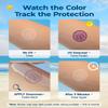 160 Pcs UV Stickers for Sunscreen Reapply Reminder Know When to re-Apply Sunscreen, UV Detection Stickers Waterproof (Ball Style) view 3