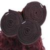ZCMYVINND 99j Burgundy Human Hair Deep Wave Bundles 18 20 22 Inch Wine Red Deep Wave Bundle Double Weft Unprocessed Brazilian Virgin Hair Bundle view 4