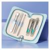 BNJWJZS Nail Art Tools Stainless Steel Nail Clipper Set Flat Nail Clipper Ear Spoon Dead Skin Fork Nail File view 1