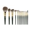 13pcs Long Pole Wooden Handle Makeup Brush Set Loose Powder Blush Highlighter Lip & Eyebrow Set view 2