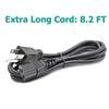 3 Prong Power Cable Replacement for Precor EFX 5.33 EFX 5.23 EFX 5.17 EFX 5.33-ST EFX 5.23-SK EFX 5.23-AEXJ EFX5.33-ADFJ Fitness Elliptical AC 8.2ft IEC C13 Cord view 2