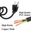 3 Prong Power Cable Replacement for Precor EFX 5.33 EFX 5.23 EFX 5.17 EFX 5.33-ST EFX 5.23-SK EFX 5.23-AEXJ EFX5.33-ADFJ Fitness Elliptical AC 8.2ft IEC C13 Cord view 3