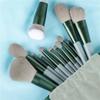 13pcs Four Seasons Makeup Brush Set Wooden Handle Long Soft Beauty Tools Fiber Bristles view 4