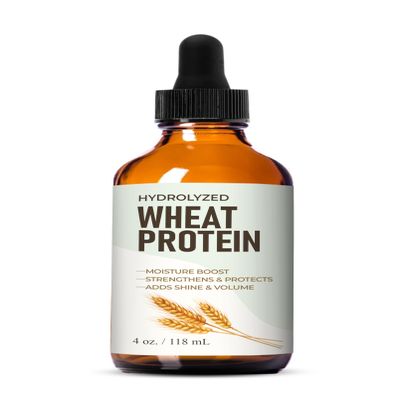 Talsen Chemicals Hydrolyzed Wheat Protein (4 Oz / 118 mL) Hydrolyzed Wheat Protein Liquid Cosmetic Grade Ingredient for Hair Strength and Moisture for Hair and Skin Care Formulations