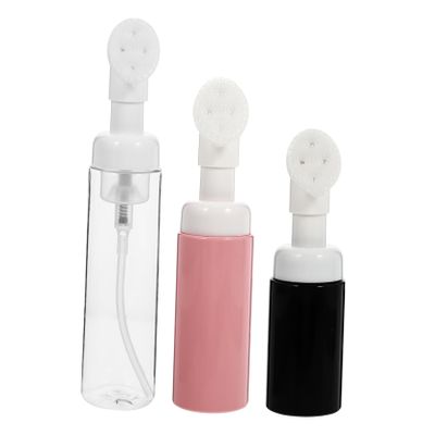 OFFIGAM 3pcs Foaming Bottles Brush Shampoo Bottles for Travel Shower Dispenser Cleansing Foam Toiletry