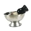 DEARMAMY Large Stainless Steel Shaving Bowl Men Portable High-foot Shaving Mug Design for Home Barbershops and Salons for Effortless Lathering view 3