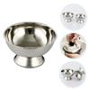 DEARMAMY Large Stainless Steel Shaving Bowl Men Portable High-foot Shaving Mug Design for Home Barbershops and Salons for Effortless Lathering view 4
