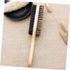 ARTSEWPLY 3pcs Mustache Comb Beard Brush Set Handle Brush Natural Bristle Facial Care Tool Barber Supply Beard Cleaning view 3