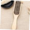ARTSEWPLY 3pcs Mustache Comb Beard Brush Set Handle Brush Natural Bristle Facial Care Tool Barber Supply Beard Cleaning view 4