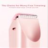 Joigivit 2 in 1 Bikini Trimmer for Women Dual Head Shaver Electric Razors Lady Pubic Hair, Ipx7 Waterproof Bikini Underarm Arm Leg Face Body Pink view 3