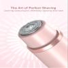 Joigivit 2 in 1 Bikini Trimmer for Women Dual Head Shaver Electric Razors Lady Pubic Hair, Ipx7 Waterproof Bikini Underarm Arm Leg Face Body Pink view 4
