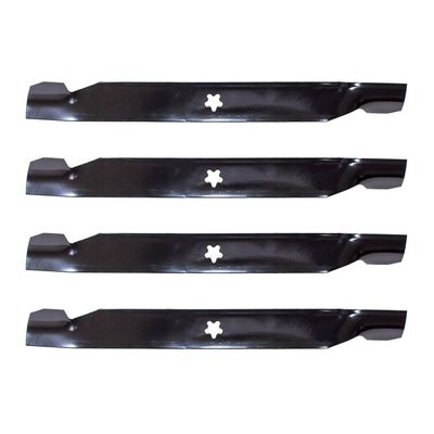 Bklcbwn 4Pk High Lift Blades Fits 42" Ayp 138971 Ys4500 127843 Ariens 3-1/8-Center to Center 5/16-Outer Hole 0.149-Thickness 2.25-Width