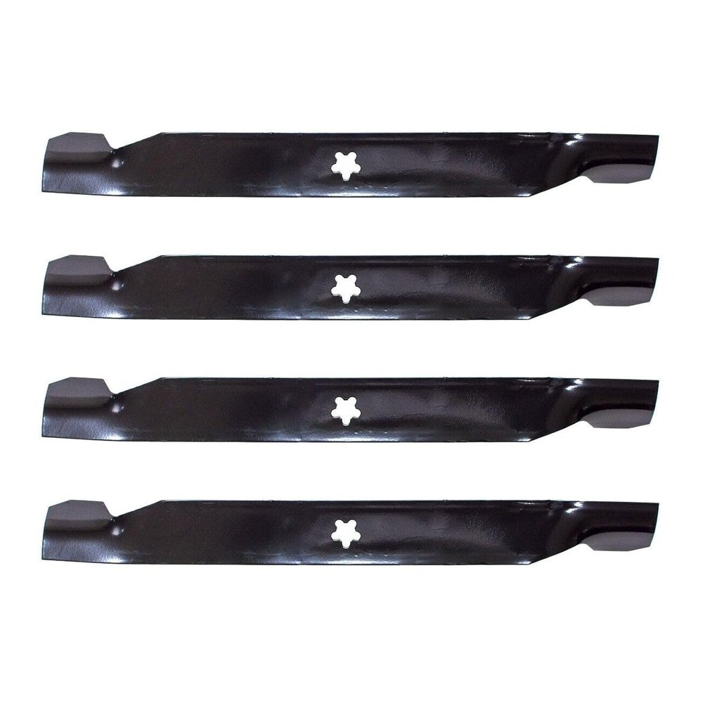 Bklcbwn 4Pk High Lift Blades Fits 42" Ayp 138971 Ys4500 127843 Ariens 3-1/8-Center to Center 5/16-Outer Hole 0.149-Thickness 2.25-Width