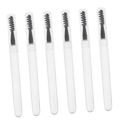 DECOMELODY 6pcs Eyelash and Eyebrow Brush Set with Spiral Design Eyelash Applicator Makeup Tool for Women for Mascara and Brow Styling