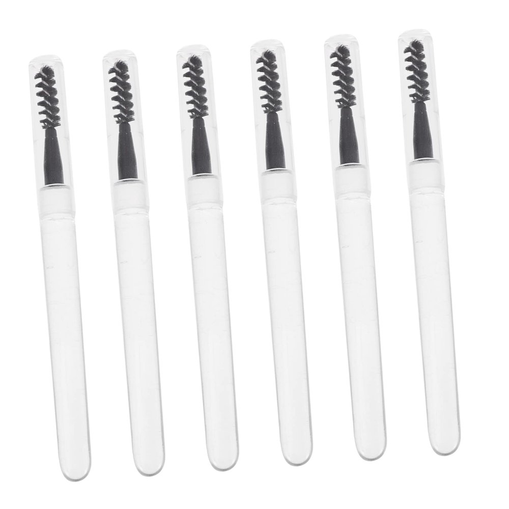 DECOMELODY 6pcs Eyelash and Eyebrow Brush Set with Spiral Design Eyelash Applicator Makeup Tool for Women for Mascara and Brow Styling