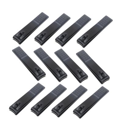 Vaguelly 12pcs Free Nail Clippers Set Anti-Slip Manicure Trimmers Carbon Steel Nail Nippers for Home and Outdoor Use Professional Fingernail Clipper