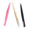 Beaupretty 3pcs Professional Eyelash Tweezers Lash Clamp Comb Precision Tool for Eyelash Extensions Eyebrows Stainless Steel Beauty Tools view 1