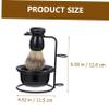 DEARMAMY 1 Set Professional Beard Brush with Shaving Bowl Durable Shaving Supply for Men Lightweight and Convenient for Travel Designed for Smooth Shave Without Irritation view 2