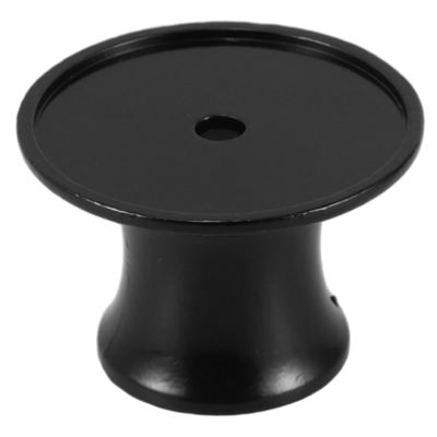 BATHVEVE Men's Alloy Safety Stand Opening Elegant and Space-efficient Shaving Brush Holder for Bathroom and Travel and Easy to Clean Black Design
