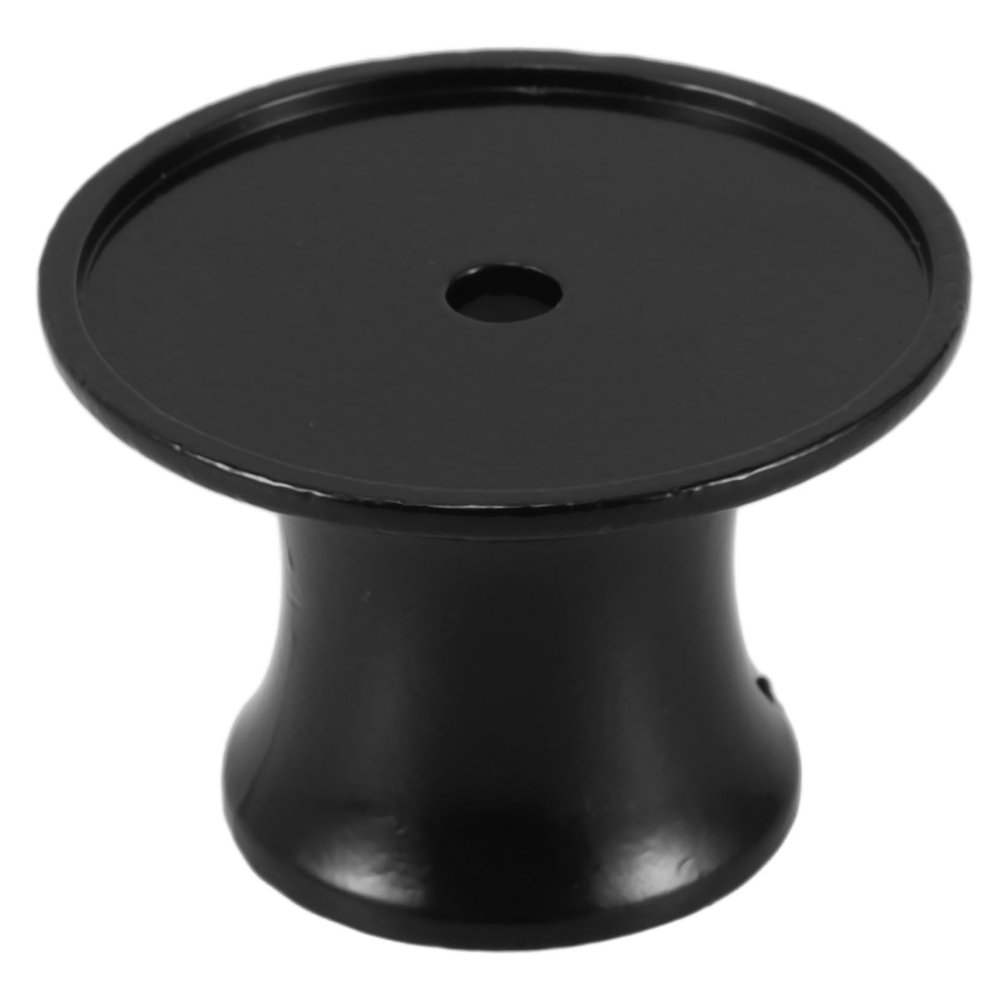 BATHVEVE Men's Alloy Safety Stand Opening Elegant and Space-efficient Shaving Brush Holder for Bathroom and Travel and Easy to Clean Black Design