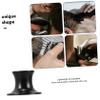 BATHVEVE Men's Alloy Safety Stand Opening Elegant and Space-efficient Shaving Brush Holder for Bathroom and Travel and Easy to Clean Black Design view 3