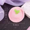 AUEAR, 4 Pack Bean Sprout Hair Clip With Hat Crochet Handmade Craft for Women Party Hair Accessories view 2