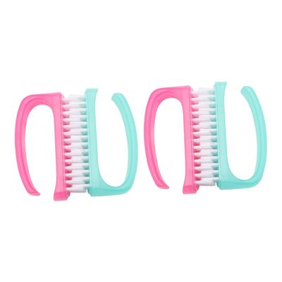 GALPADA 4pcs Nail Care Manicure Nail Brush for Home Use Cleaning Tool Random Color