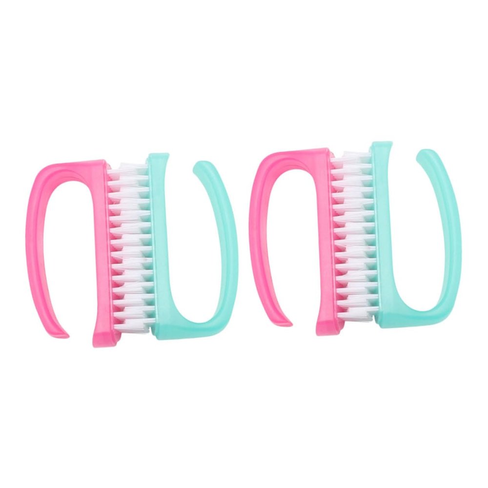 GALPADA 4pcs Nail Care Manicure Nail Brush for Home Use Cleaning Tool Random Color