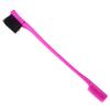 DECOMELODY 3pcs Dual Purpose Eyebrow Brush Comb Smooth Edges Gentle Touch for Eyebrow Types Rosy view 1