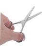 Beaupretty 4pcs Stainless Steel Eyebrow Scissors Rounded Tip Small Trimming Scissors for Eyebrows Nose Hair and Beard Grooming Ergonomic Design for Precision Control and Safe Use view 4