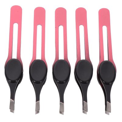 Ipetboom 5pcs Durable Eyebrow Hair Scissors and Precision Tweezers Eyebrow Grooming Kit for Men and Women for Trimming and Styling Facial Hair