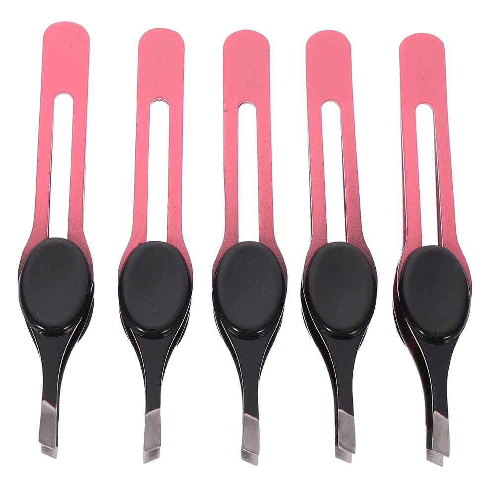 Ipetboom 5pcs Durable Eyebrow Hair Scissors and Precision Tweezers Eyebrow Grooming Kit for Men and Women for Trimming and Styling Facial Hair