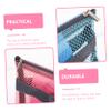 ARTSEWPLY 2pcs Hanging Toiletry Bag Handbag Mesh Shower Organizer Beach Mesh Shower Bag Travel Space Saving view 3