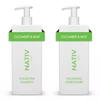 New Limited Edition Collection Shampoo and Conditioner Set By N.a.t.i.v.e - 16.5 FL OZ each, (2) bottels (1) Shampoo and (1) Conditioner (Cucumber & Mint) view 1
