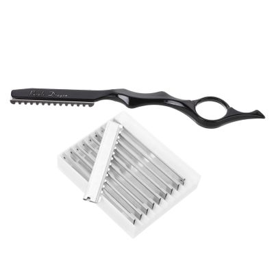 ARTSEWPLY 1set Hair Styling Thinning Tool Holder Replacement Blades Safe Razor for Men Women Face Hair Trimmer Lightweight Easy to Use