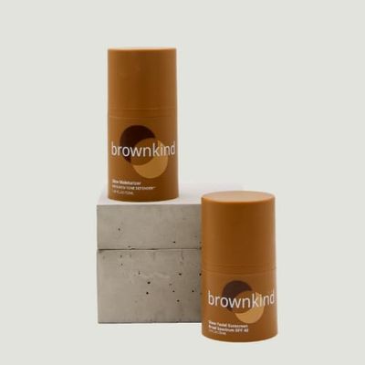 Brownkind Essentials Duo Skincare Bundle Glow Moisturizer & Sheer Sunscreen SPF 40 for Melanin-Rich Skin | Hydrating & Protective Daily Routine