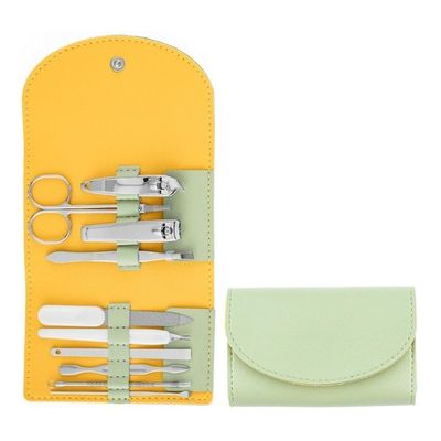 7 Pcs Manicure Set Ear Spoon Stainless Steel Nail Scissors Set Pedicure Scissors Nail Clipper Set Household