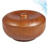 EPIGEIST 1pc Wooden Shaving Bowl with Lid for Men Shaving Soap and Cream Container Compact Design for Home Barber Shop and Salon Use Male Friends view 4