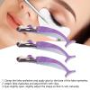 3-Piece Lash Tweezers Set for False Eyelashes & Lash Extensions, Curved Jaws, Stainless Steel, Easy Application Tool view 4