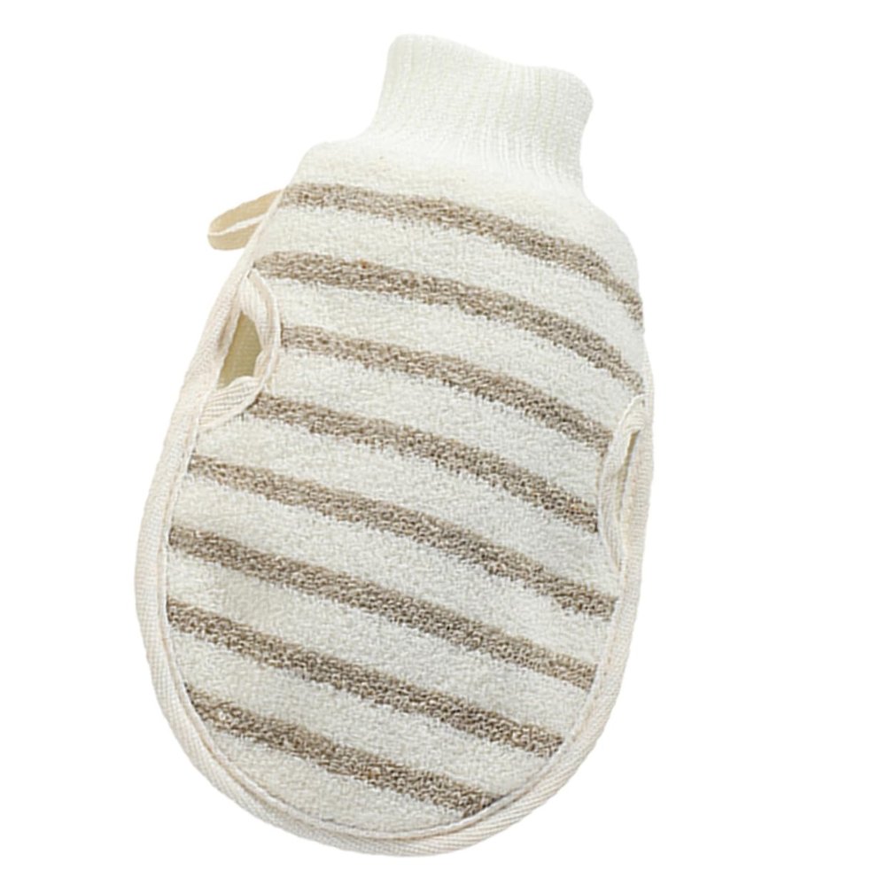 BATHVEVE Exfoliating Bath Glove 2-Sided Body Scrubbing Mitt 1-Pack Soft and Sturdy for Shower and Bath for Skin Types