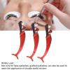 3PCS Red Fish Women Eyelash Helper Clamp False Eyelash Tweezers Applicator Removal Tool Stainless Steel Nippers view 4